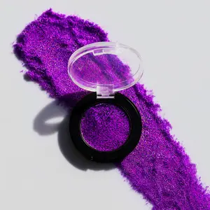 Cytoix Violet's Kiss Multichrome Eyeshadow - Purple Chameleon Color Shift Glitter Eye Topper for Festival Makeup Cosmetic