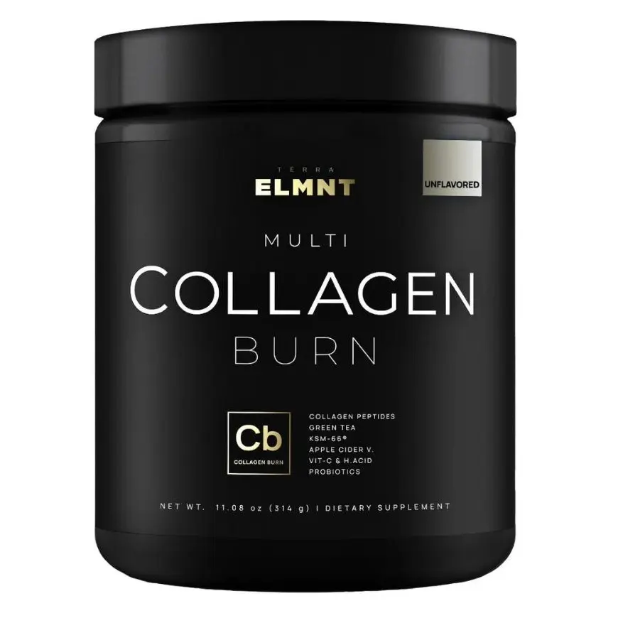 TERRA ELMNT Multi Collagen Powder | Supports Hair, Skin, Nails & Gut Health | Collagen Blend with Probiotics, Biotin & Ashwagandha