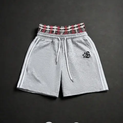 Men's Stylish Star Pattern Printed Casual Shorts, Trendy Double-Layer Design Perfect for All Seasons, Fashionable Versatile Daily Wear Bottoms