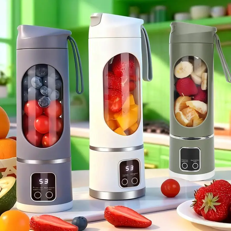 Ultimate Portable Blender! USB Rechargeable & Compact for Smoothies On-The-Go - Perfect Travel, Back To School & Gym! Leak Proof Design, Makes Shakes & Baby Food in Seconds cup juicer rechargeable mini blender vegetable