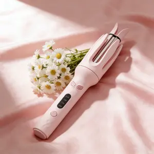 Fully automatic curling stick lazy curling tool electric rotary curler large curling without damaging hair,Negative Ion Automatic Hair Hair Curl Wand,4 Temperature Modes Curling Iron,Professional Hair Styling Tool,Hair Styling Tools for Home