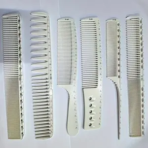 Hair Stick Comb Set, 6 Counts/set Mixed Comb Set with Precise Scale, Durable Styling Tool for Home and Professional Salon