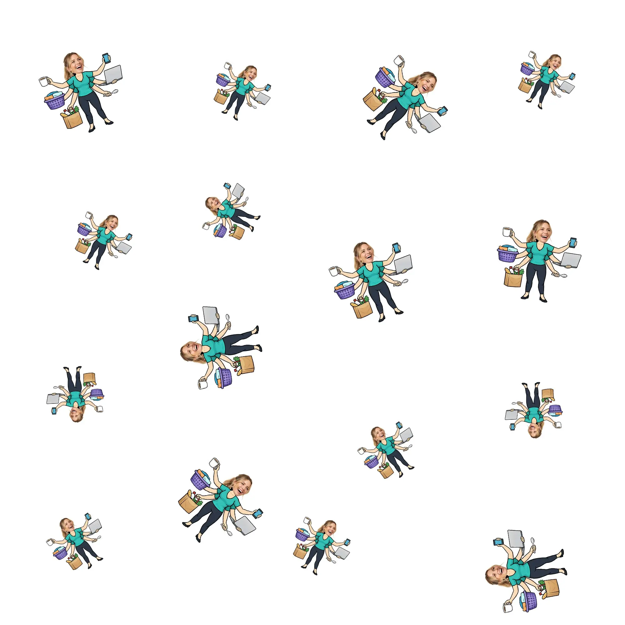 Personalized Multi Tasking Mom Confetti – Custom Father's Day Table Décor with Your Photo