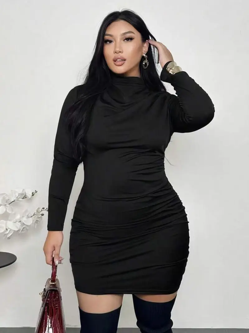 black turtleneck sweater dress - TikTok Shop black turtleneck sweater dress - TikTok Shop
