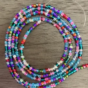 Rainbow Tie on waist beads