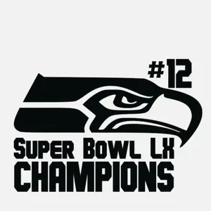 Seattle Football Team Super Bowl Champions Vinyl Decal Sticker for Cars Trucks and More Sports Team Decal