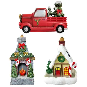 Christmas Collection Resin Backflow Incense Cone Holders - 20 Pieces of Apple Cinnamon Backflow Incense Cones Each Fragrance Scent
