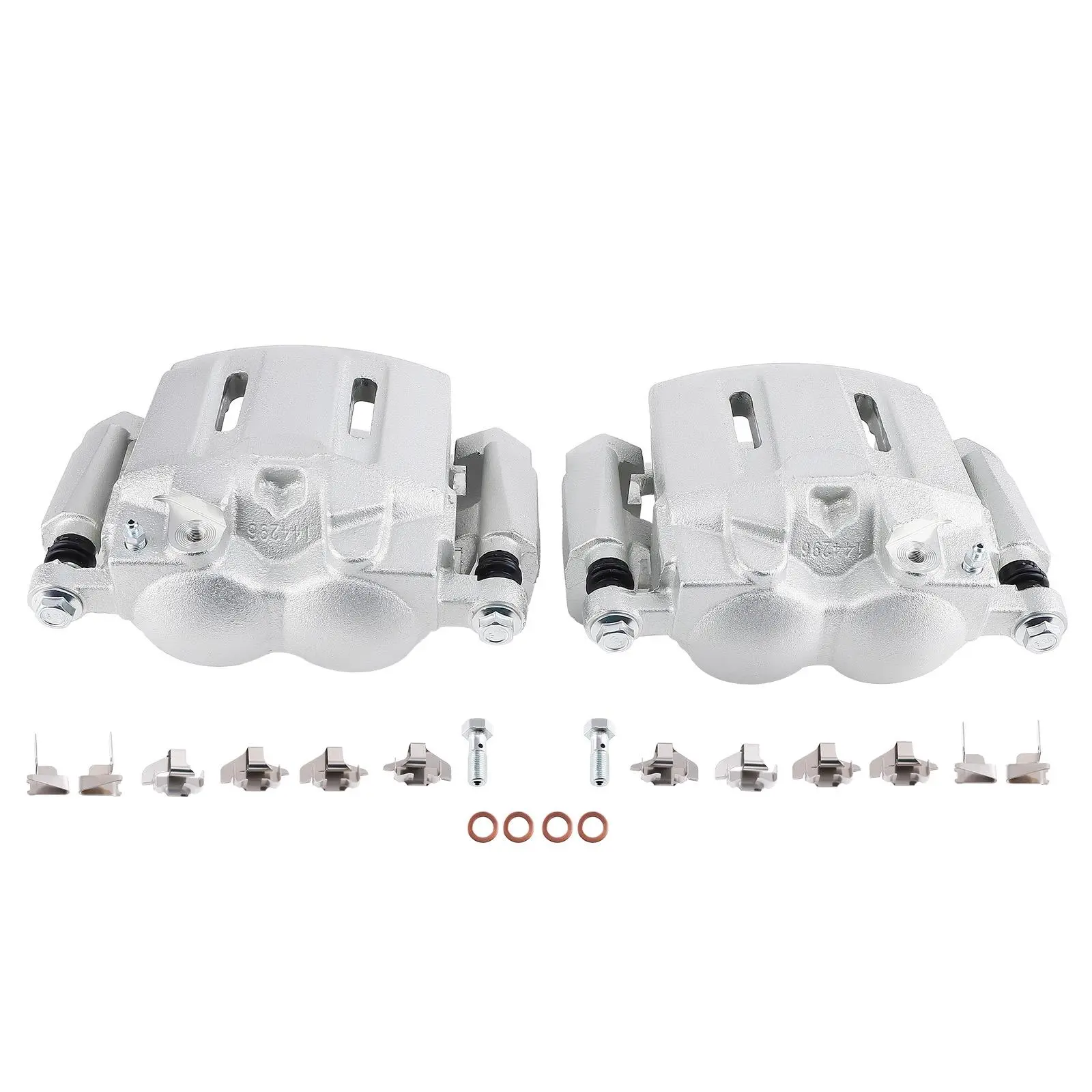Front L/R Brake Caliper w/Bracket compatible for Ford F-250 Super Duty 2005-2012 SLB1914