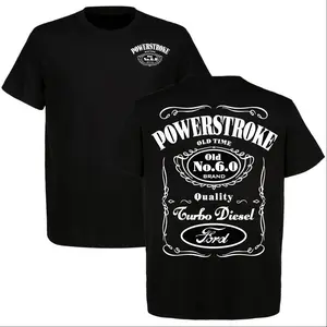 6.0 Powerstroke Turbo Diesel Ford Shirt Old School 6.0L Diesel Truck Tee Powerstroke Enthusiast Graphic T-Shirt for Men Unisex Cotton T-Shirt