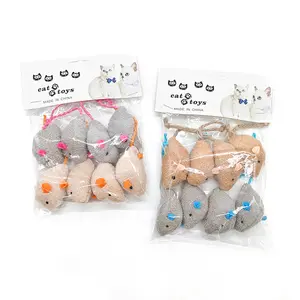 New cat toy set with cat grass and catnip, value pack gift box, herbal mouse plush toy