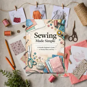 Sewing Template Notebook for Beginners - 1000+ Free Sewing Notes & Easy Patterns on Stitches, Fabrics & Techniques, Complete Step-by-Step Guide for Sewing Enthusiasts