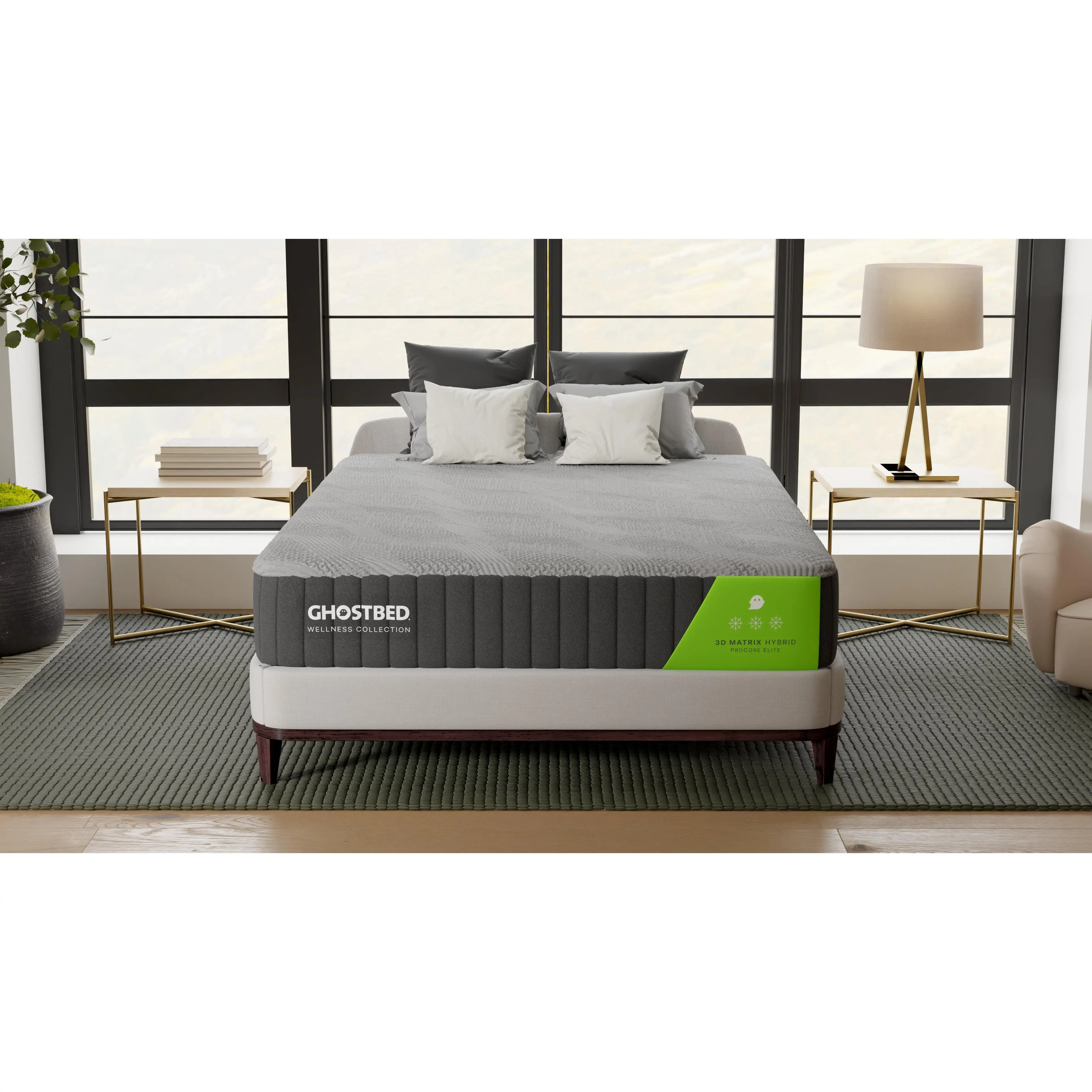 GhostBed 3D Matrix Luxury Hybrid Mattress - High Quality, Comfortable, Cooling Queen Size Mattress (Multiple Size Options), Queen Size Mattresses, Comfortable Mattresses