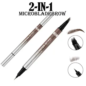 Brow Pen 4D Volumetric Hair-Like Liquid Ultra-Fine Tip Fills & Defines Waterproof Sweat Proof Beginner Friendly,Christmas gift
