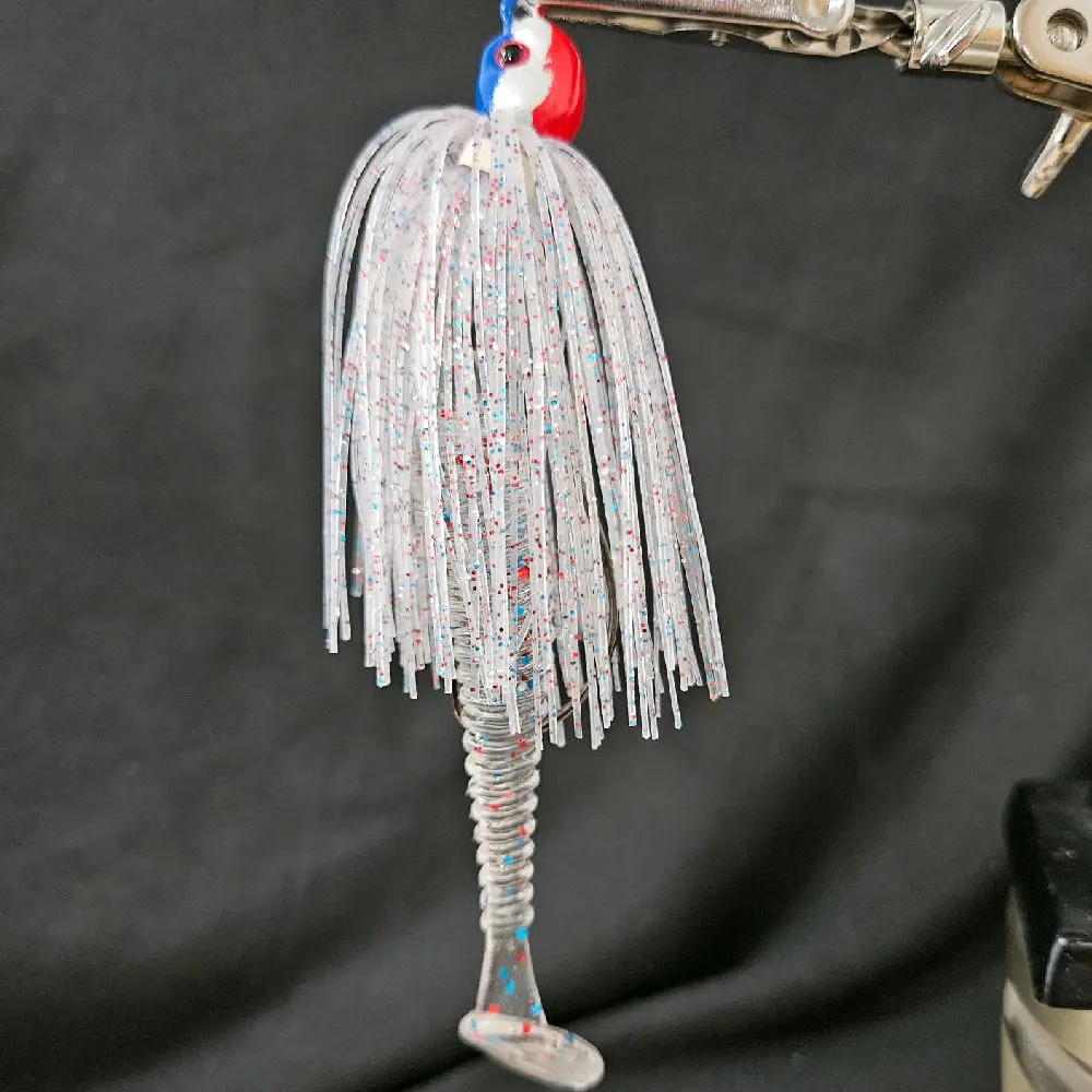 Swing Tail Swim Jig and 5 3.5" Swimbait Trailers collaboration  of Fishmore Custom Bait and King Crew Adventures