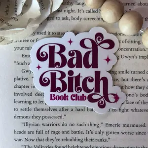 Bad Book Club Sticker, Bookish Kindle Sticker, Waterproof Sticker, Booktok Sticker funny Decor Decorative