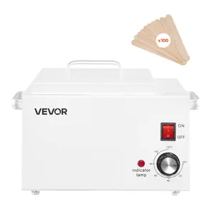 VEVOR Single Wax Warmer, 3000ML 300W Professional Wax Warmer for Hair Removal, 32℉- 248℉ Adjustable & Non-Stick Waxing Heater Pot with 100PCS Waxing Sticks for Home Use, Beauty Salon, Spa