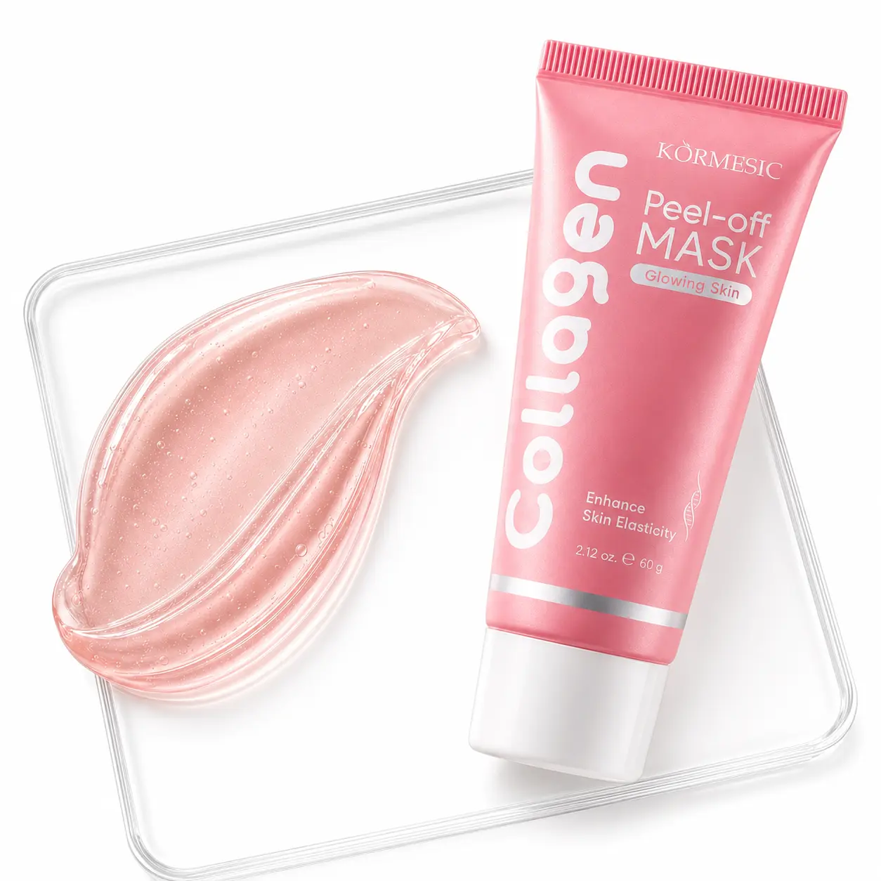 Collagen Exfoliating Facial Mask - Gentle Pore Cleanser, Dead Skin Remover, Hydrating Cleansing Treatment for Daily Facial Use, Brightens Skin & Improves Dullness/Roughness (2.12 oz/60g)