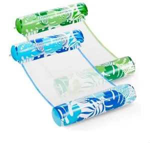 2 Packs Hammock Pool Floats Adults, 4-in-1 Multi-Purpose Inflatable Pool Floats PVC Water Hammock Lounge Floaties