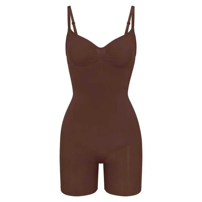 Short Shapewear Bodysuit, Includes Compression Fabric, Stretchy Womenswear