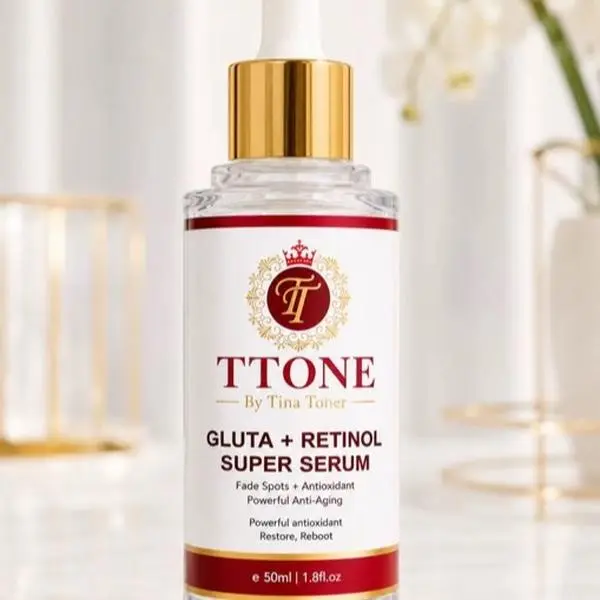 Gluta + retinol  Skin Renewal Serum Sensitive / normal ) With and vitamin C , anti-aging  glow with hyaluronic. face collagen, Hydrate  with vitamins, Lightweight, Hydrating