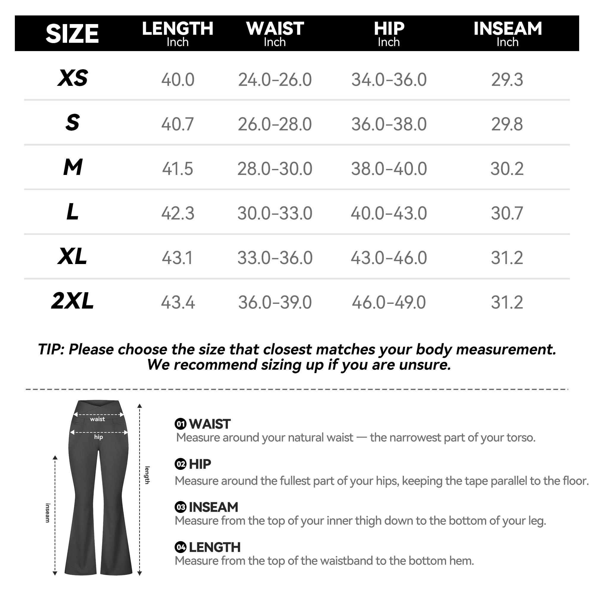 SHOWITTY Women's High Waisted 1/2 Pack Flare Leggings – Crossover Yoga Pants with Pockets Bootcut Workout & Lounge Wear