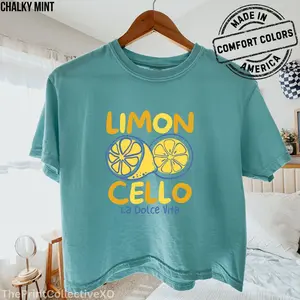 Comfort Colors La Dolce Vita Boxy Shirt Limoncello Spring Summer Vibe Tee Boxy Shirt