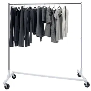 ZENSTYLE Heavy Duty Garment Rack Rolling Clothes Rack Collapsible Clothing Rack On Wheels