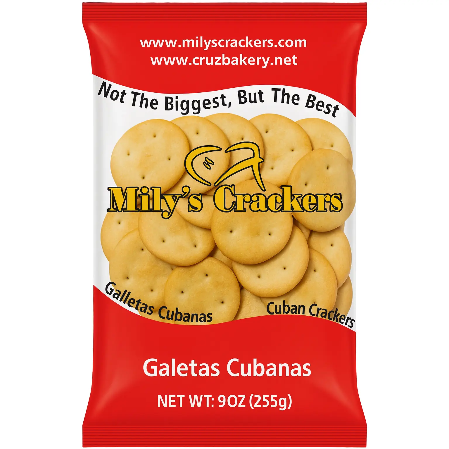 Cruz Bakery Mily's Homemade Traditional Cuban Crackers - 9 Oz US-Made Biscuits with Traditional Cuban Flavors, Crisp Crunch Bites, Easy Snack Option