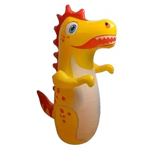 Colorful Dinosaur Punching Bag, Vertical Wobble Ball, Durable PVC Material, Ideal for Sports & Entertainment, Game Room Use, Interactive, Enjoyment, Active Play