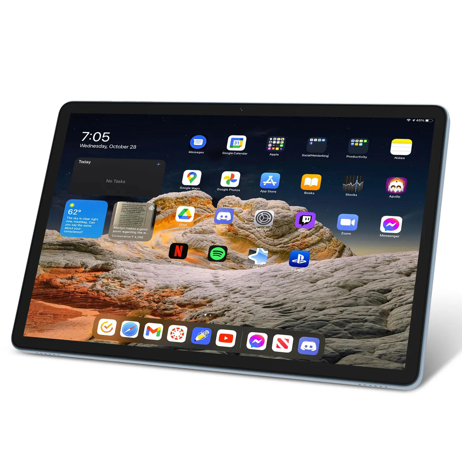 Tablet 11 inch Android 15 Tablet,128GB ROM 16GB RAM,4G LTE Tablet,5G WiFi+Cellular, MTK8786,Octa-Core, GPS,Dual Camera,1TB Expand,Incell Screen,HD Display,7000mAh,Face Unclocked springtok Card Sim Smartphone Cellphone