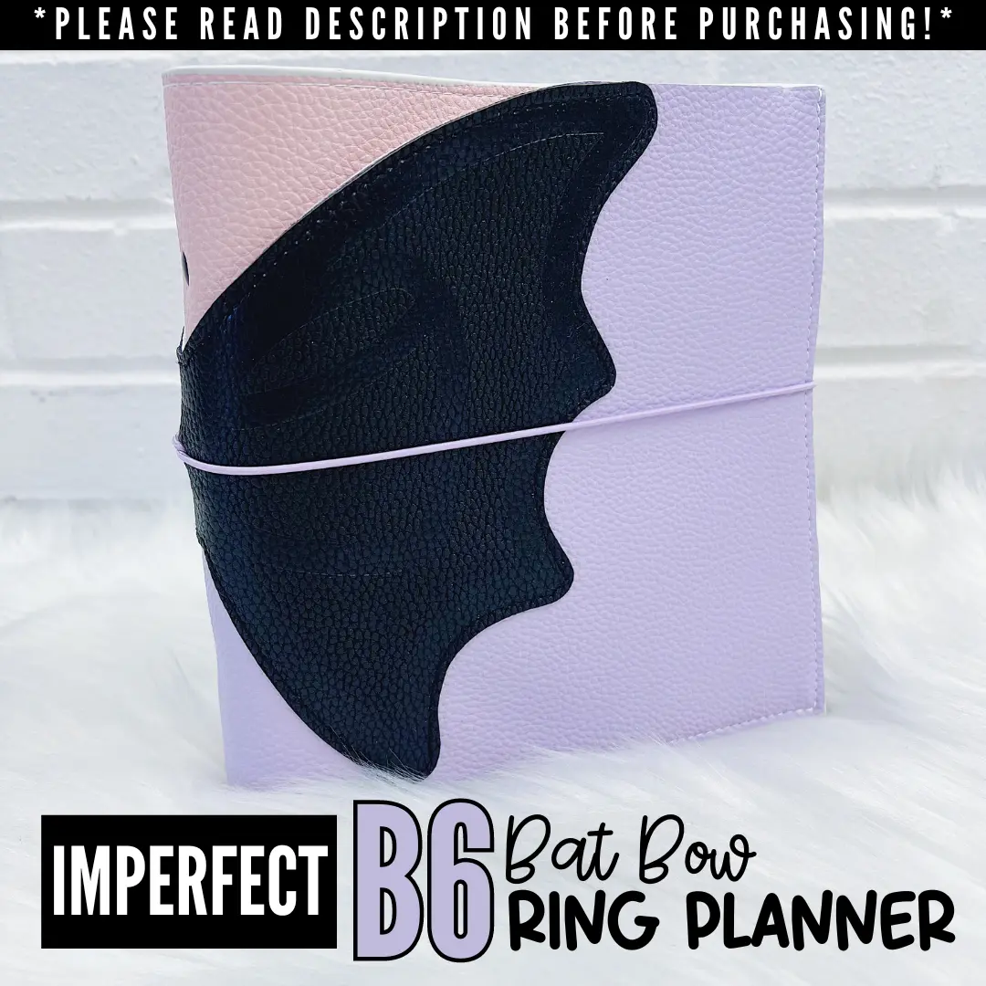 IMPERFECT B6 Bat Bow Ring Planner | READ DESCRIPTION IMPERFECT B6 Bat Bow Ring Planner | READ DESCRIPTION
