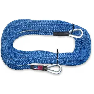 BILLET4X4 U.S. Made 3/8 inch x 50 ft. Synthetic Winch Rope Extension - 20,000 lbs. MBS (4X4 Vehicle Recovery)