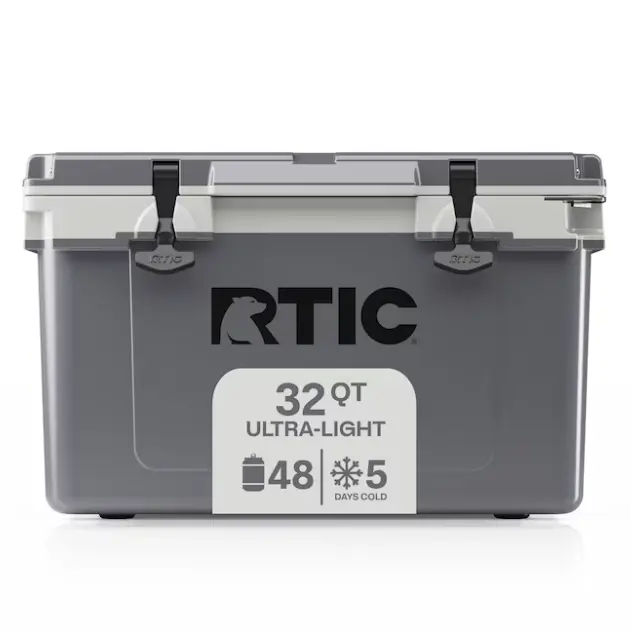 RTIC 32 Qt Lightweight Ice Chest Cooler, 30% Lighter Than Traditional Rotomolded Coolers, with Efficient Cooling for Camping, Fishing, Tailgating, Beach Trips