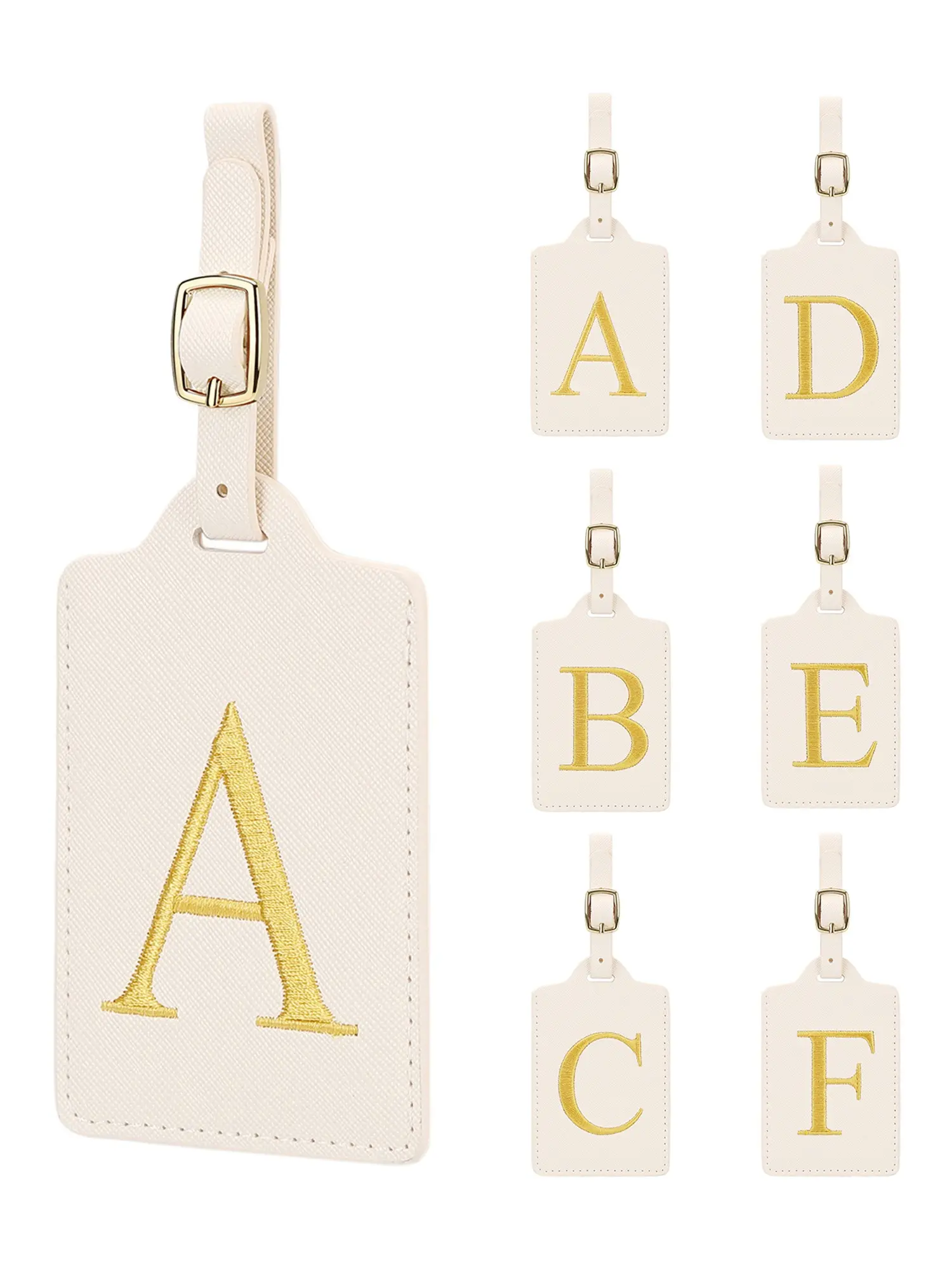 Cruise Essential Luggage Tags, Set of 26 Personalized Alphabet Tags, Durable and Flexible Design for Bags and Travel Necessities, Letter Charm, Fashion Bag Charms, Bag Accessories