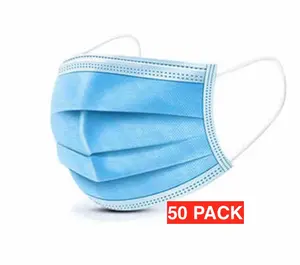 212 MAIN Disposable Earloop Face Mask - Anti-Dust Filter Face Covering Mask, Ideal for Outdoor Sports, Fencing Activities - Pack of 50