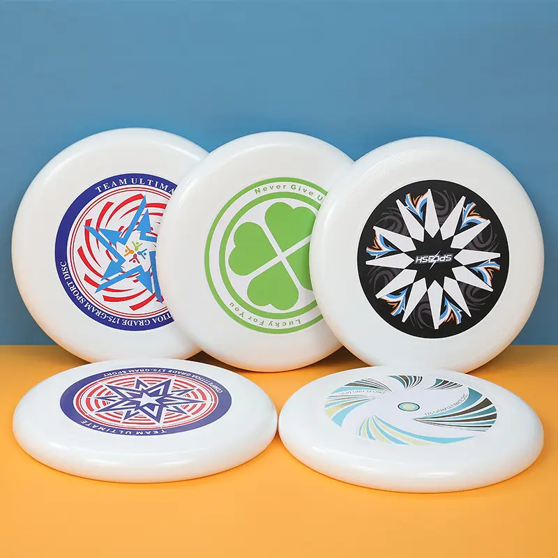Professional Ultimate Frisbee Disc with Extreme Swirling Design, Soft Material for Adults' Competitive Beach Sports, Multiple Colors, Active, Other