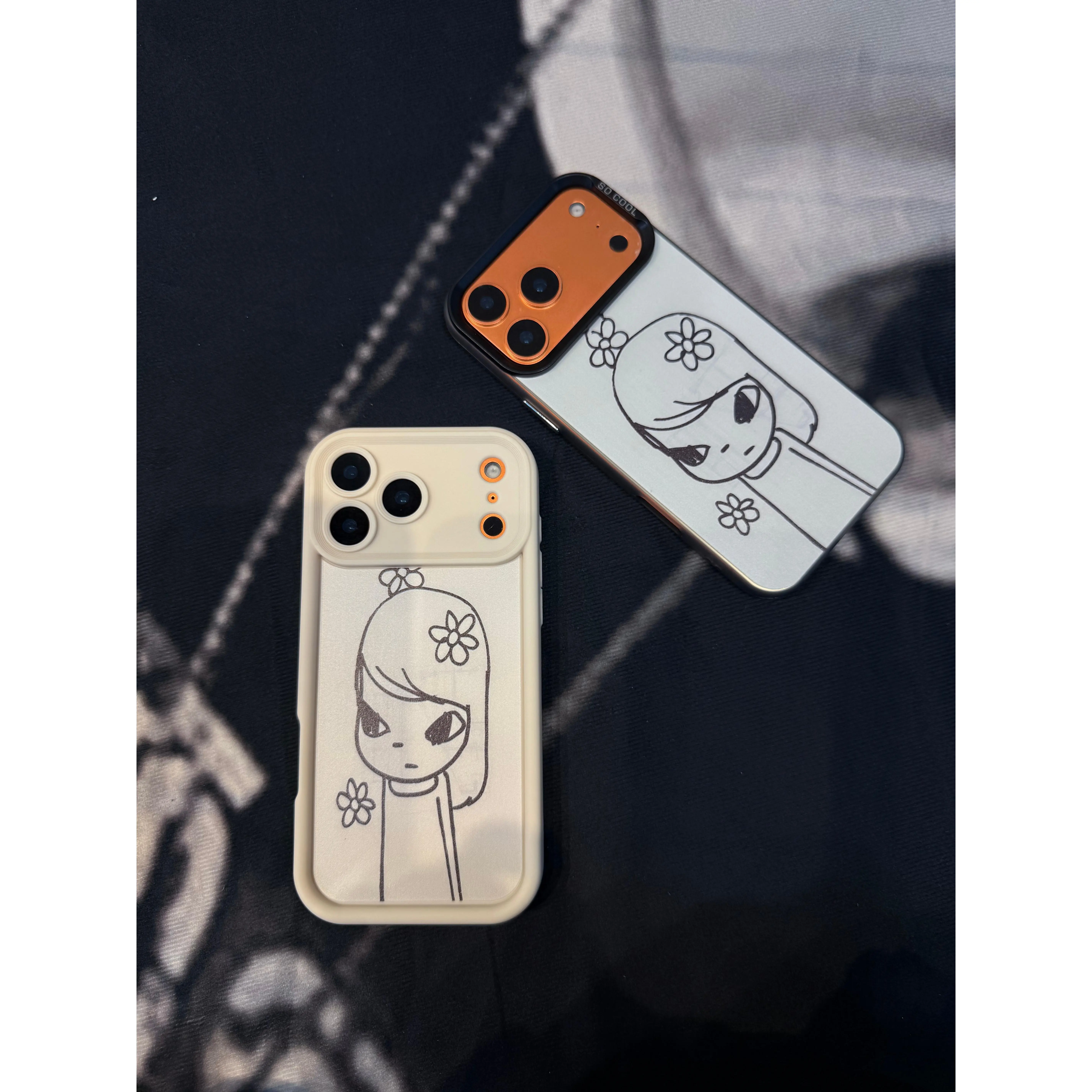 Yoshitomo Nara Art Shock-Proof Anti-Fall Phone Case - Aesthetic Japan Cover Compatible with iPhone11, 12, 13, 14, 15 & more – check our available sizes.