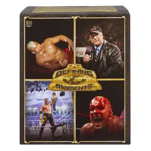 WWE Defining Moments 4-Pack (Stone Cold, Heyman, Logan Paul & Kurt Angle) - Ringside Exclusive Mattel WWE Toy Wrestling Action Figures