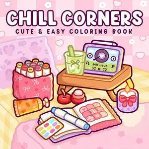 Adult & Kids Comfort Coloring Book, Learning Supplies, Toy, Back-To-School Essential, Stress Relief Design, Christmas Gift, Art Marker Pen, Watercolor Flowers Workbook