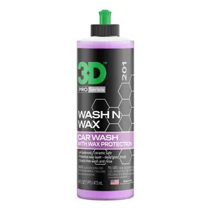 3D SiO2 Ceramic Wash & Wax Soap GLW Series   pH Balanced Car Shampoo with Hydrophobic Protection & Deep Gloss | SiO2 Coating | Scratch-Free Detailing