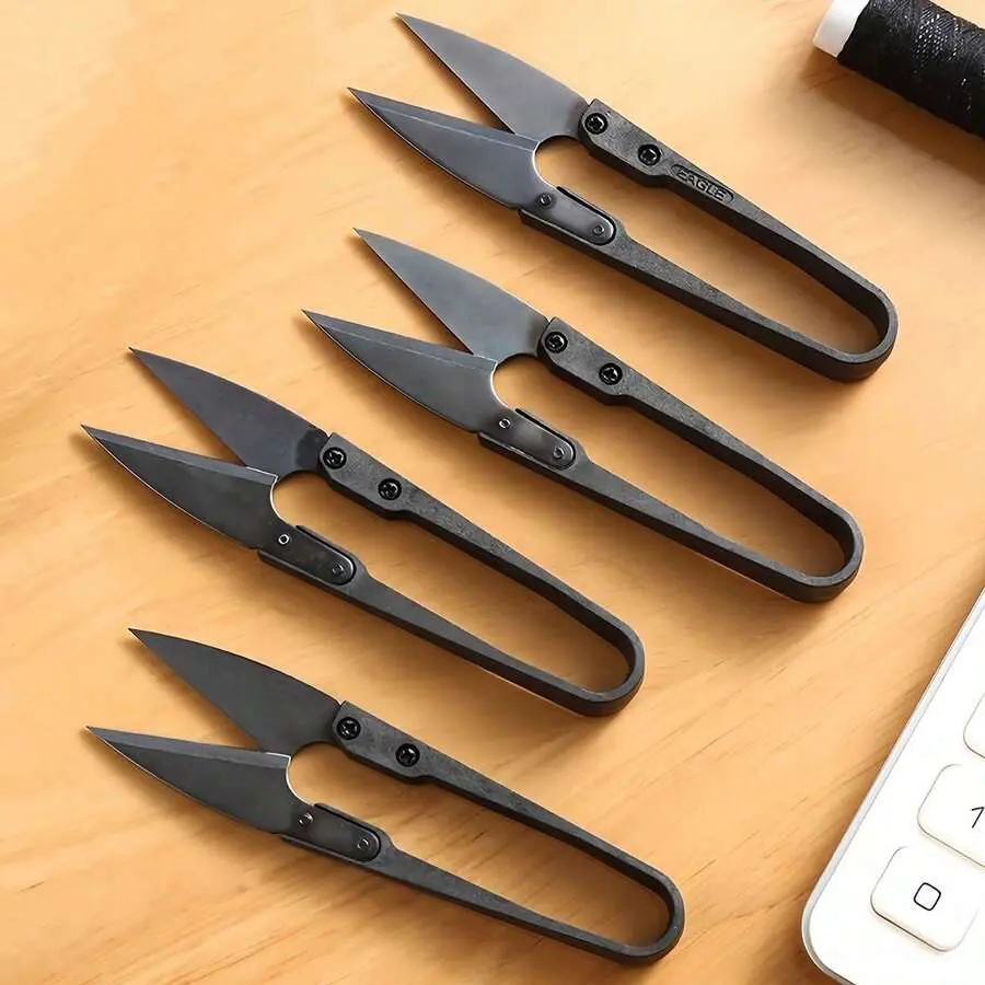 Carbon Steel Sewing Scissors Set with Trimming Pliers, U-Clamp & Stainless Steel Embroidery Scissors – Secure Grip, Precision and Longevity for DIY Enthusiasts, Versatile Home Supplies