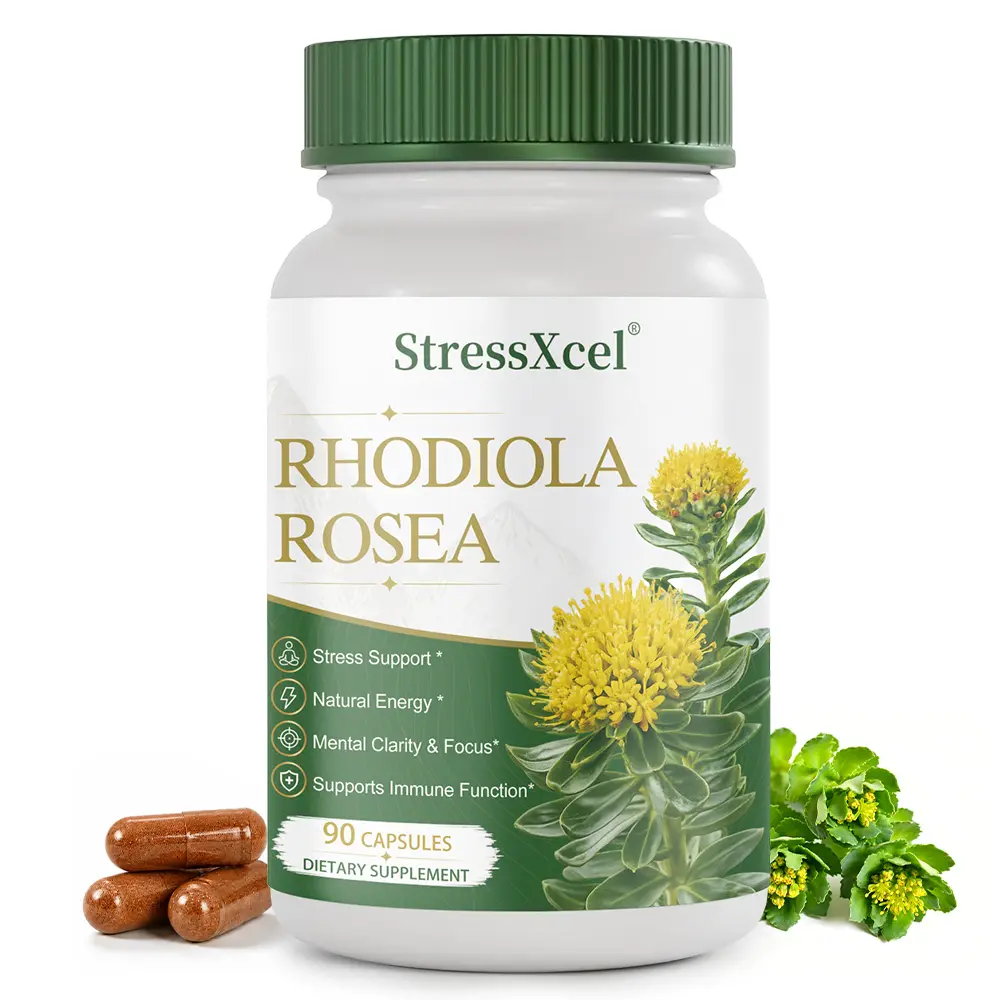 Rhodiola Rosea Health Supplement, ​​Supports Natural Energy and Immune Health, 90 Capsules