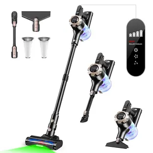 【 2026 newly upgraded】Trucozie T350 cordless vacuum features an 8-in-1 lightweight design with up to 45 minutes of runtime and 33Kpa of powerful suction. This rechargeable cordless vacuum is ideal for carpets, tiles, pet hair, and hardwood floors.