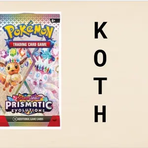 Pokémon Trading Card Game Prismatic Evolutions KOTH Collector Booster Box Premium Trading Cards Single Pack