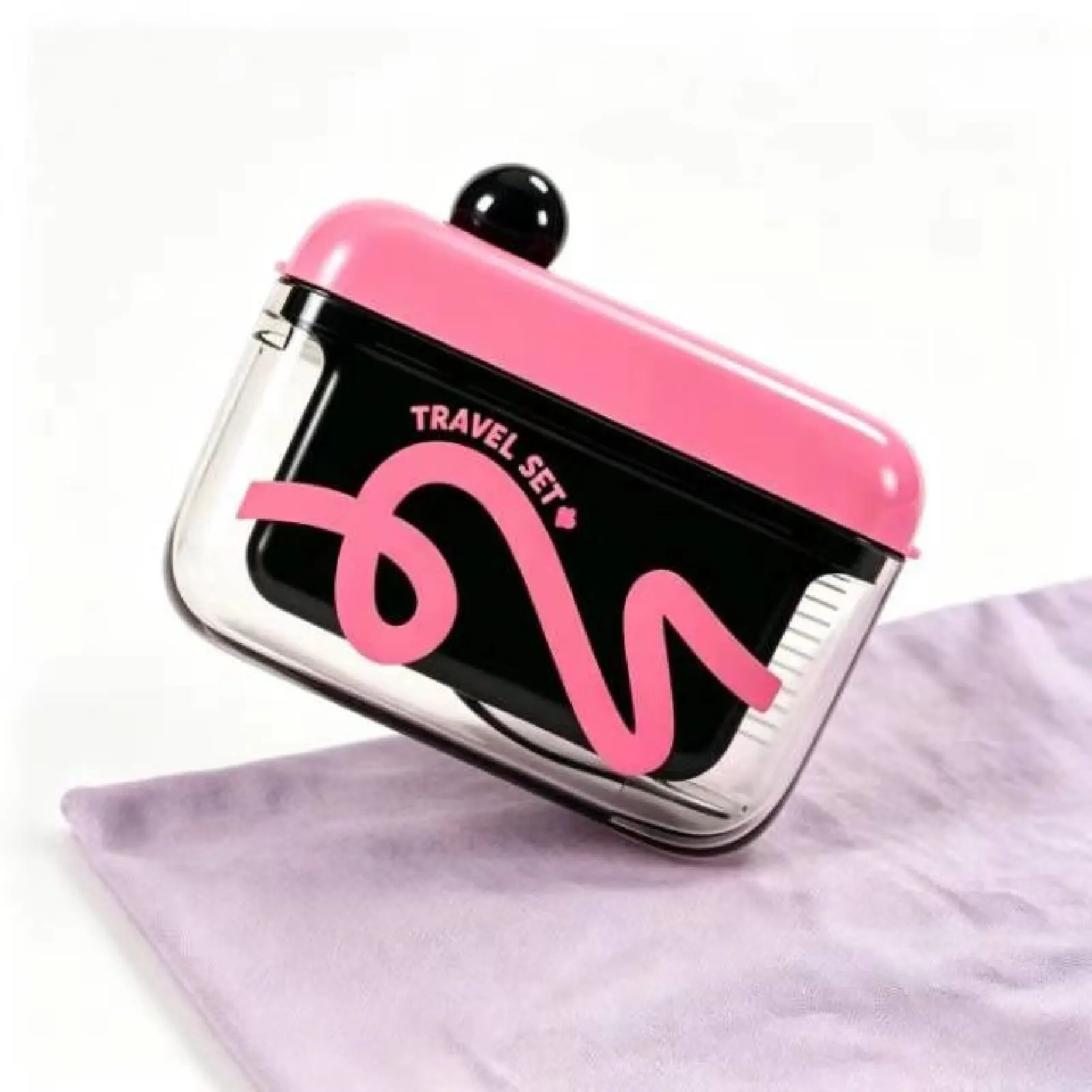 Pink Rectangular Lid-Sealed Pocket-Size Refillable Dental Floss Pick Dispenser - Daily Portable Oral Care Floss Holder, Compact Storage Box for Home & On-the-Go Use, Fits in Purse & Pocket