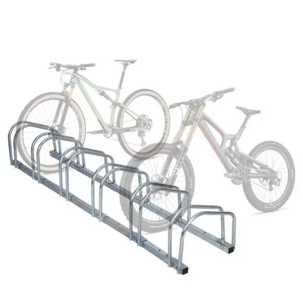 Modular Bike Parking Rack, Galvanized Steel Floor Stand for Garage Storage, Adjustable Organizer Holds 1-6 Bikes, Protects from Damage, Protect Bikes From Damage