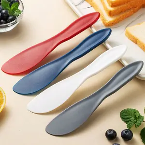 2pc Plastic Cream Spatula Set, Jam Toast Spread Knife, Cake Smoother Butter Scraper, Baking Tools for Kitchen Use Utensils