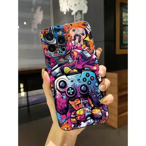 1pc Gaming Controller Design Shockproof Mobile Phone Case Suitable For IPhone17/IPhone17 Air/IPhone17 Pro/IPhone17 Pro Max/16 Pro Max/15 Pro Max/14 Pro Max/13 Pro Max/12 Pro Max/11 Pro Max Waterproof Anti-Fall Scratch Resistant