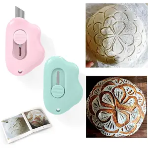 KTINEIC Bread Lame Dough Scoring Tool,2count Sourdough Bread Scorer,Making Razor for Homemade Bread with Scoring Patterns Booklet