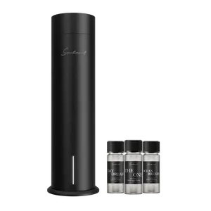 Scentiment Diffuser Tall Air 2 - Discovery Kit with Sampler Oils: Cold-Air Diffusion Technology with Wi-Fi & Touch Controls, Rechargeable Battery, Covers 1000 Sqft; Includes Top 3 Luxury Hotel-Inspired Fragrance Oils (20ml)